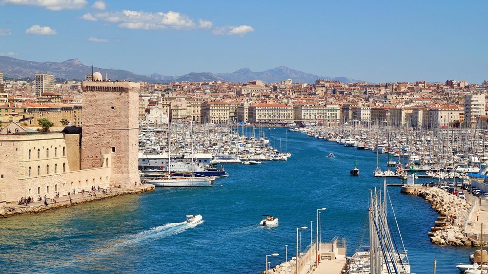 Der Alte Yachthafen von Marseille Vieux Port