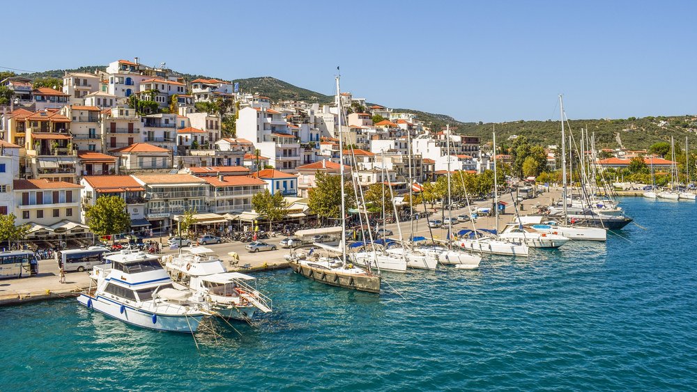 Im Hafen von Skiathos