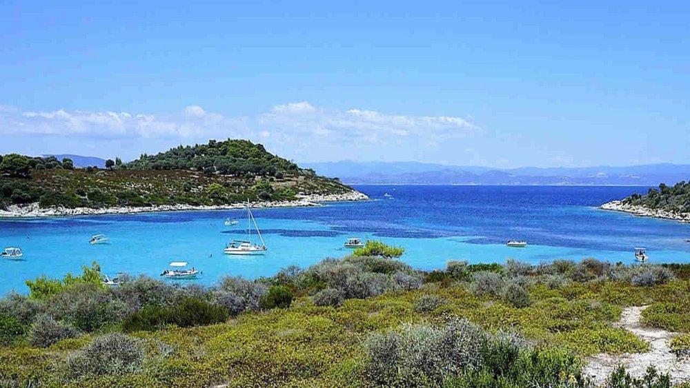 Bucht au der Halbinsel Sithonia