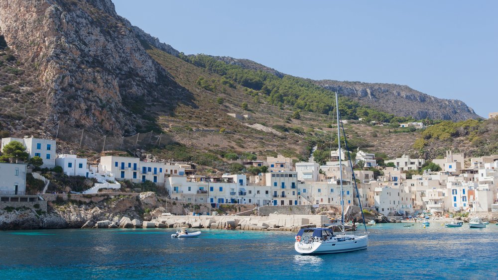 Der Ort Levanzo auf der Isola de Levanzo Der Ort Levanzo auf der Isola de Levanzo